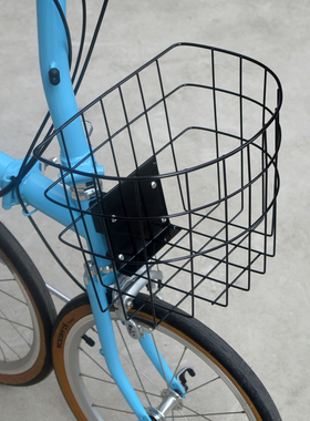 小布折叠自行车半圆形黑色d5d7d10p8专用快拆篮子宠物置物篮前筐