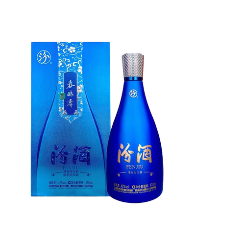 汾酒42度春酿清礼盒装475ml单瓶山西杏花村清香型粮食白酒