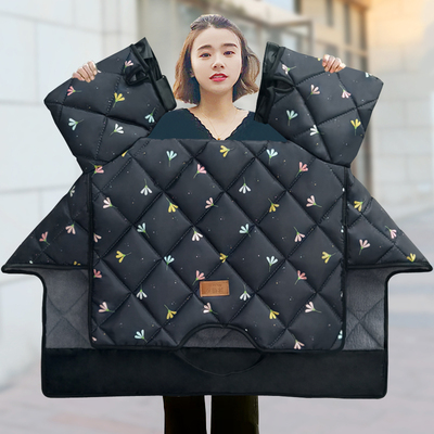 电动车挡风被冬季加绒加厚电瓶摩托车加大防水秋冬防寒保暖挡风罩