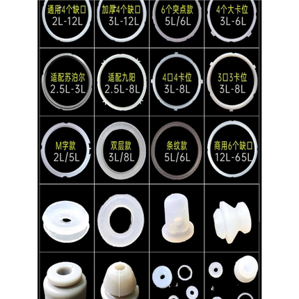 通用多品牌电压力锅配件密封圈大全适配美的胶圈苏泊尔高皮垫九阳