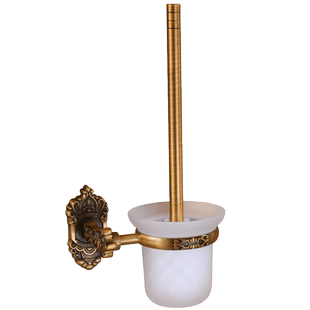 免打孔黑色复古马桶刷架卫生间马桶刷免钉厕所刷带马桶刷杯架子