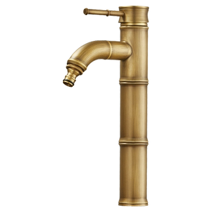 户外水龙头防冻庭院花园复古全铜洗手盆水池大理石洗衣池室外龙头