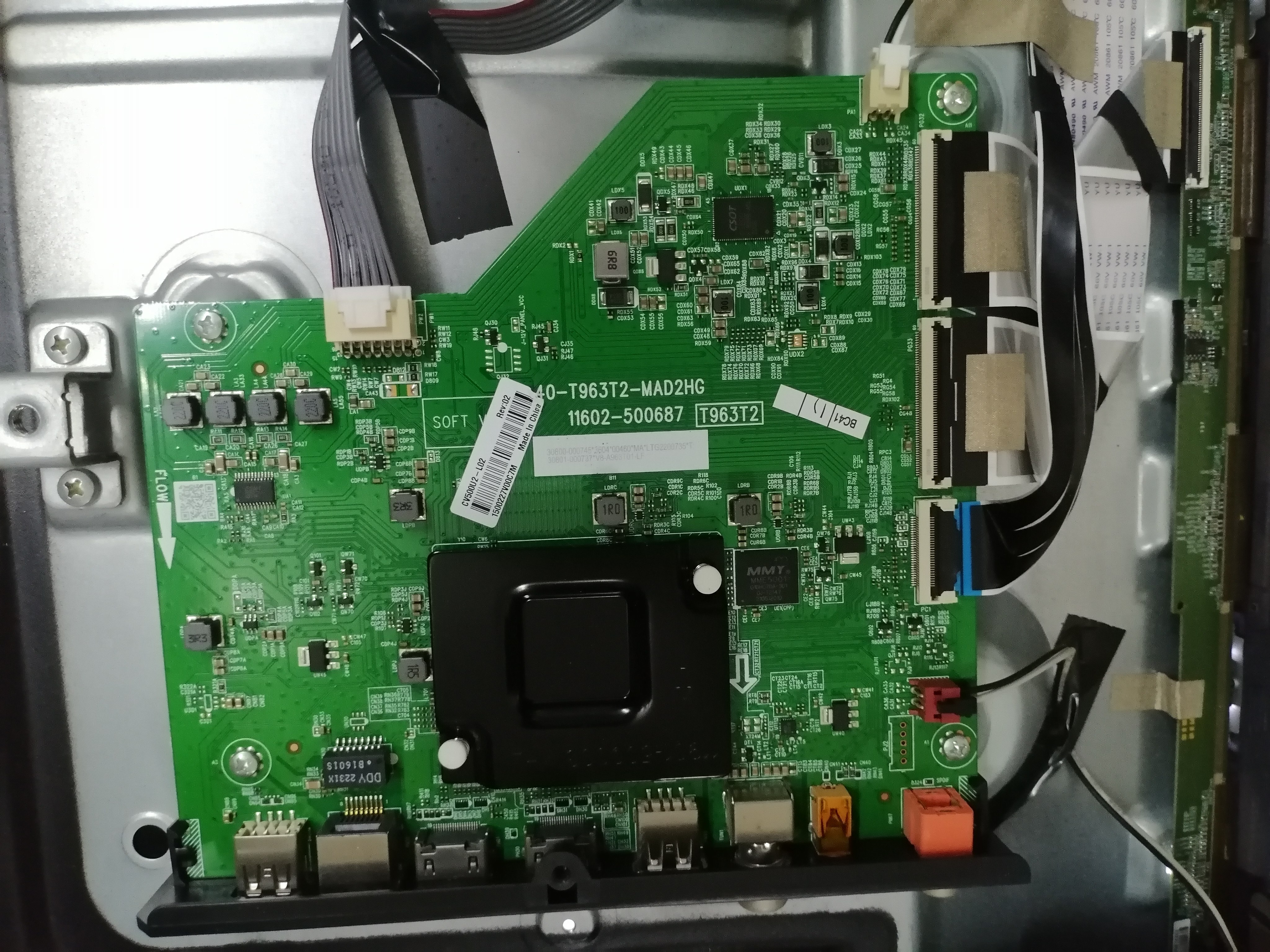 原装TCL 50G62E 50V8E 主板40-T963T2-MAD2HG屏LVU500NDEL HS9W44