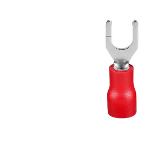 德力西SV冷压端子欧式叉型预绝缘接线端子铜线耳鼻1.25-叉Y/U端头