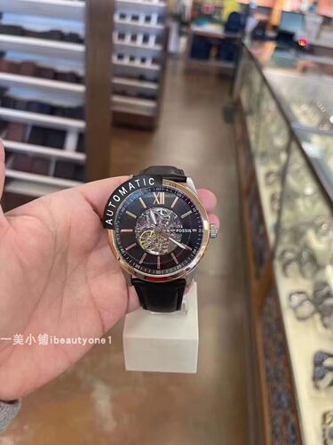 【现货】Fossil/化石机械手表男士简约皮带腕表商务休闲BQ2382