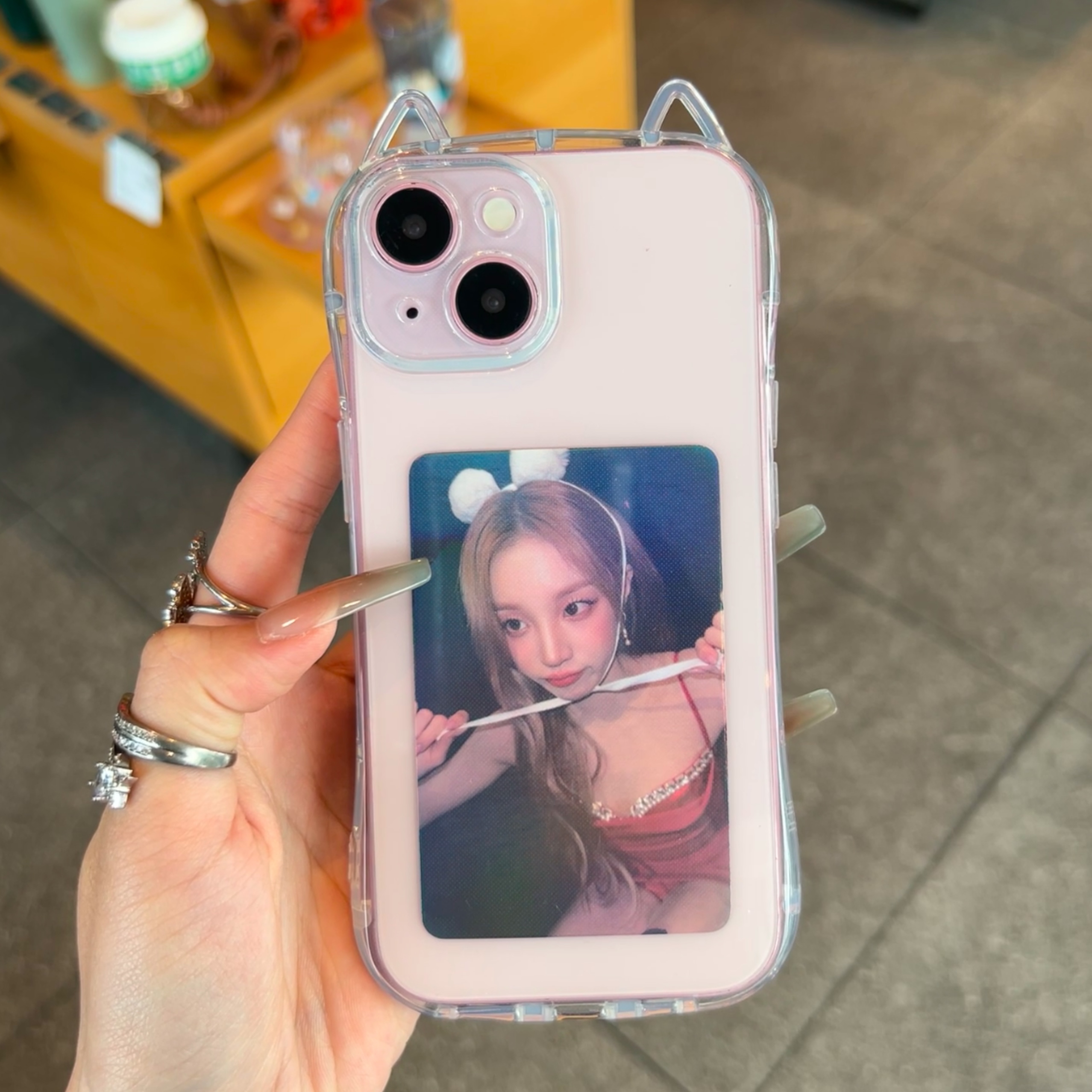 小蛮腰ins立体猫耳朵适用苹果15promax手机壳iphone16promx透明全包12硅胶保护套高级14plus男女13pro软套11