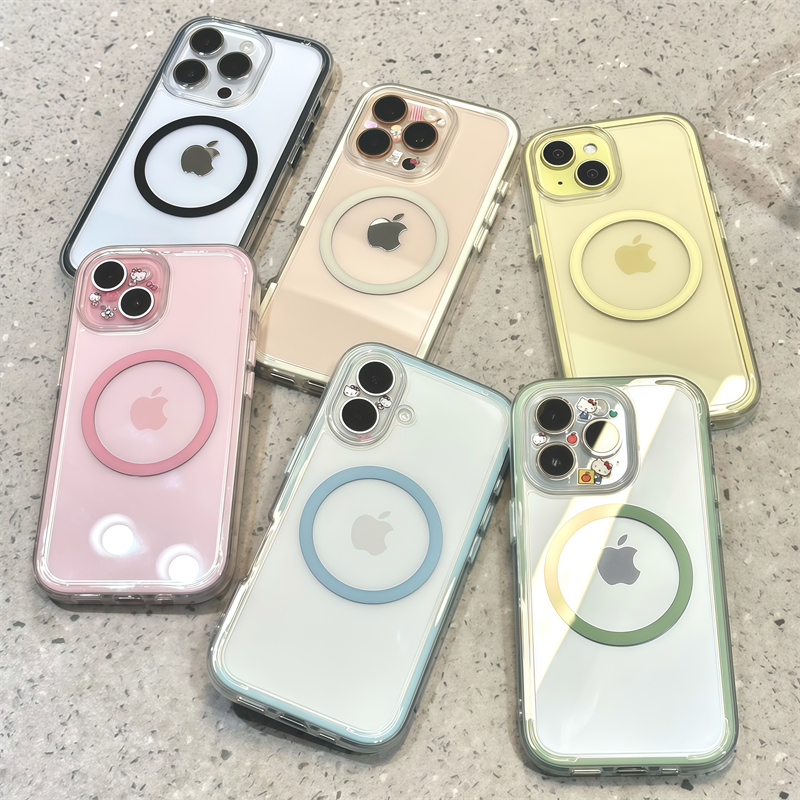 炫彩软壳适用苹果16promax手机壳iphone14pro新款13高级感12简约11保护套15promax时尚小米15华为p70磁吸男女