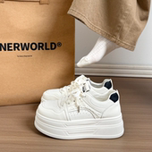 女2026新款 小个子增高休闲运动鞋 春季 厚底小白鞋 爆款 女鞋 百搭板鞋