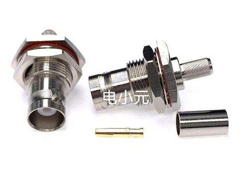 BNC母头接头 BNC-KY-3大六角压接 Q9母RF射频头连接器