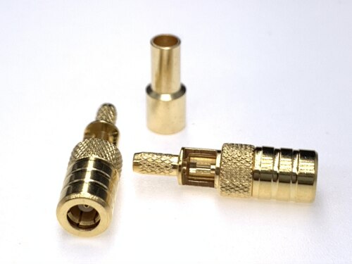 射频同轴连接器SMB-C-K3 SMB-1.5母头直式开窗口50欧姆接RG316线