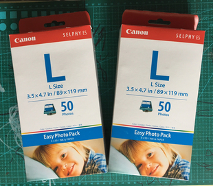 L50 EL50 50张5寸色带相纸套装 原装 ES2 照片ES40 ES30 佳能