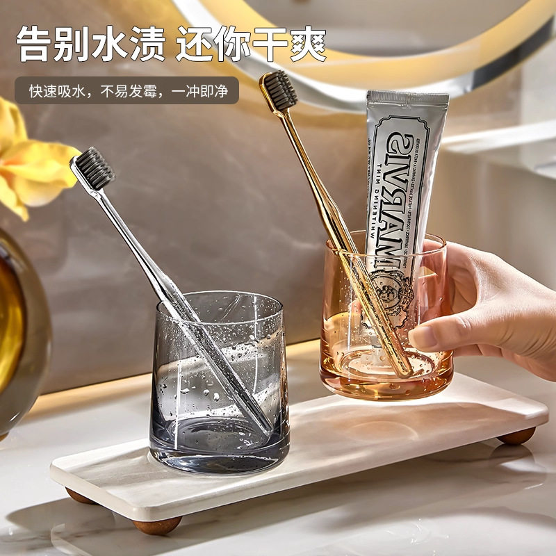 硅藻泥吸水垫牙刷架漱口