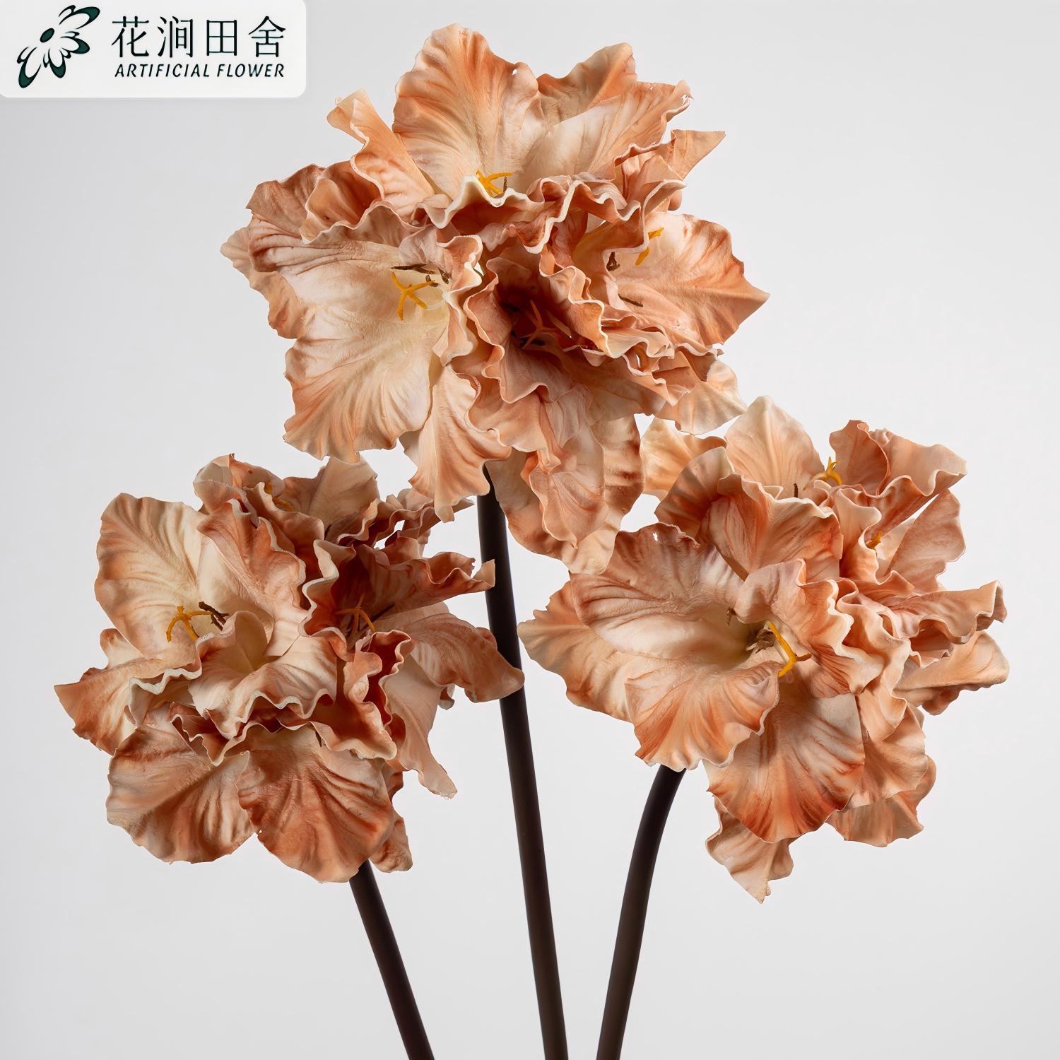 仿真君子兰pu手感剑兰婚