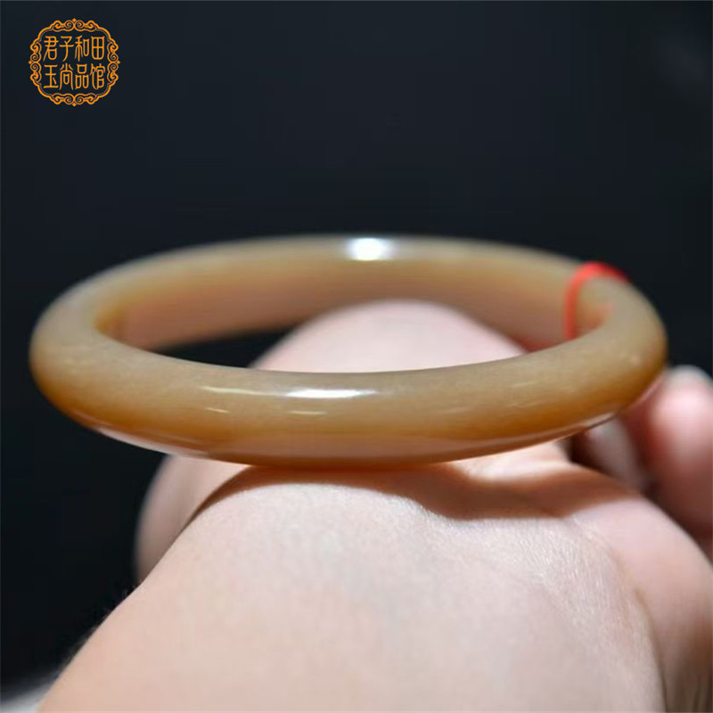 且末糖玉细条细条手镯58圈59圈60圈正宗新疆料细腻油润