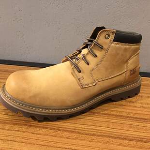 假一罚十卡特男鞋 专柜高帮鞋 17新款 鞋 牛皮中帮户外工装 美国CAT