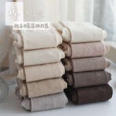 秋冬纯棉燕麦色竖条加绒加厚连裤 袜女 袜日系奶白色保暖显瘦打底裤