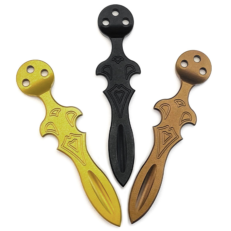 蜘蛛C81背夹 钛合金刀夹子 一体CNC口袋夹 蜘蛛C10背夹