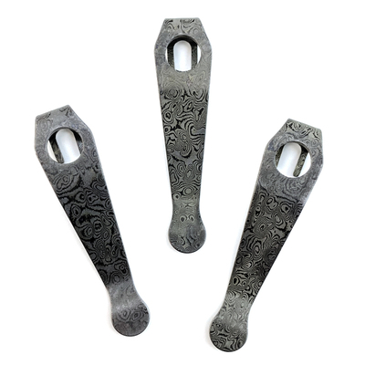 大马士革花纹钢蜘蛛背夹深度刀夹 Para3 Lightweight Pocket clip