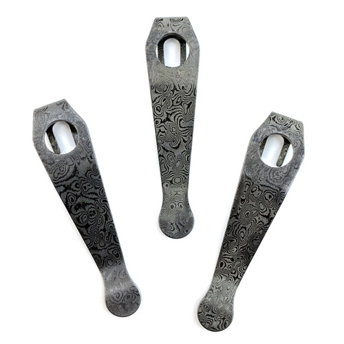 大马士革花纹钢蜘蛛背夹深度刀夹 Para3 Lightweight Pocket clip