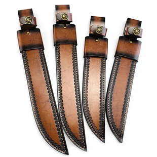 刀鞘/皮套 头层牛皮刀套 皮鞘 刀裤子 户外小直刀套 牛皮刀套刀鞘