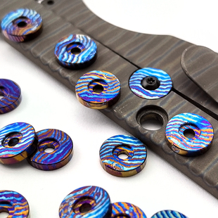 折刀锁定限位片 DIY刀具推刀盘 推刀钮 EM爱默生推刀盘ST SNG SMF