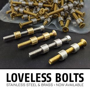 loveless bolts 刀柄铆钉直刀胚刀柄螺丝对锁扣 黄铜/不锈钢刀柄