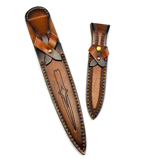 刀鞘/皮套 头层牛皮刀套 皮鞘 刀裤子 户外小直刀套 牛皮刀套刀鞘