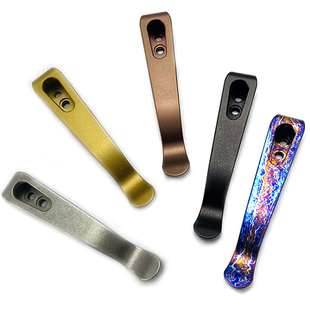 Rick Hinderer 辛德勒 XM18钛合金背夹 口袋夹一体钛刀夹改装DIY