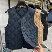 轻薄保暖 单穿内搭马甲休闲百搭保暖背心 秋冬款 含羊毛填充 男士