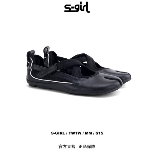 SGIRL TWTW［C513-1］法式交叉带分趾玛丽珍单鞋女鞋新款平底鞋