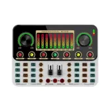 Bluetooth Live Microphone Sound Card Мобильный телефон компьютер k песня быстро -ручная сеть сети красная якорь, кричащая пение пения голосовое трансформатор