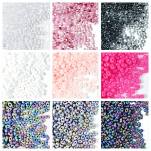 宝仕奥莎进口花生珠3*6mm磨砂渐变猪鼻子双孔珠手机链DIY饰品配件