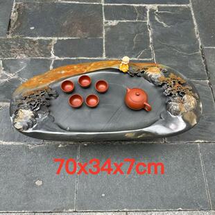 肇庆厂家端石茶盘天然紫端仿古耐用家用茶室百年功夫茶台茶海茶几