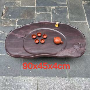 端砚茶盘厂家天然整块宋坑石头茶盘现代禅意耐用客厅功夫茶台精品