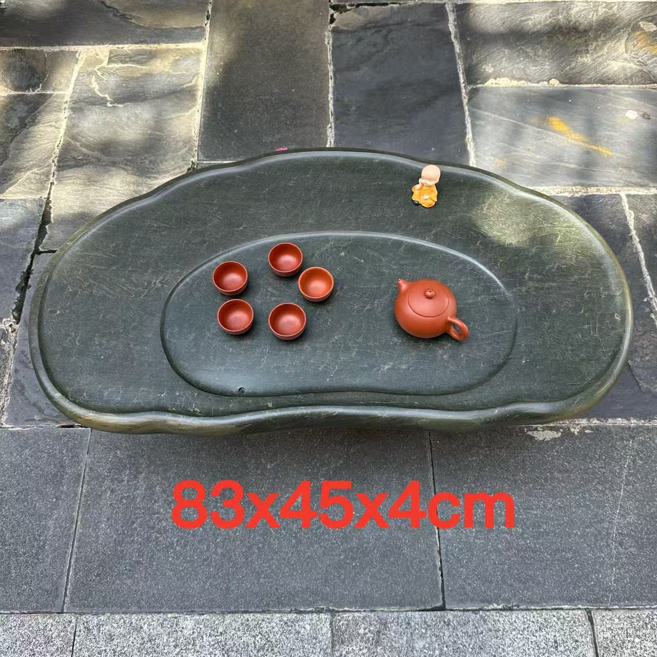 肇庆厂家端石茶盘绿端现代简易平板家用客厅一体功夫茶台茶海茶几