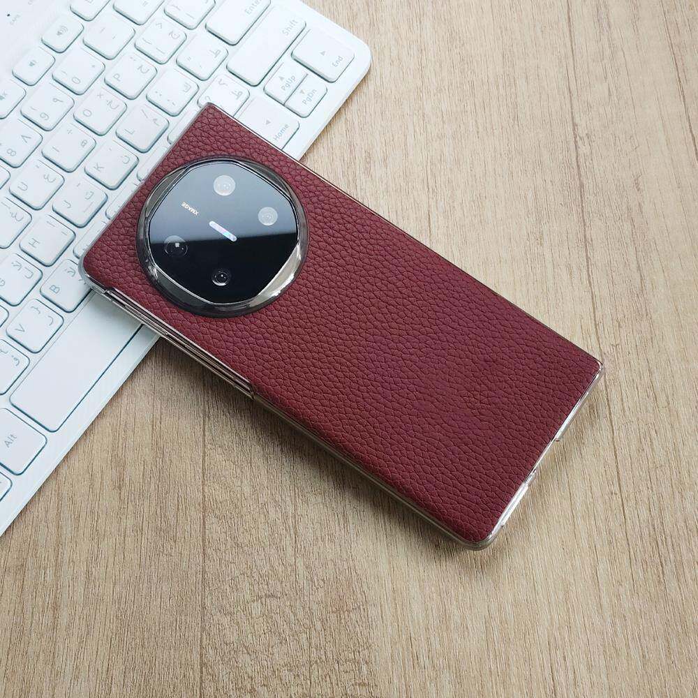 原装正品适用华为MateX6手机壳中轴保护磁吸磁吸单后壳奢华迈特X5全包防摔新款单后壳奢华真皮X3铰链保护套奢