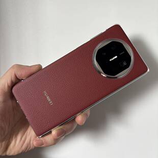 原装正品适用华为MateX5手机壳秒变x6新款红色官方同款皮质折叠屏huaweix3保护套超薄无边散热后盖典藏版素皮
