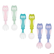 Owl khuỷu tay muỗng sáng tạo bà mẹ và trẻ em cung cấp cho bé đào tạo cầm tay muỗng muỗng bé học ăn bộ đồ ăn và trái cây - Cup / Table ware / mài / Phụ kiện