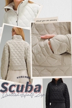 现Lululemon Scuba Oversized Quilted Half Zip半拉链烟囱领棉服