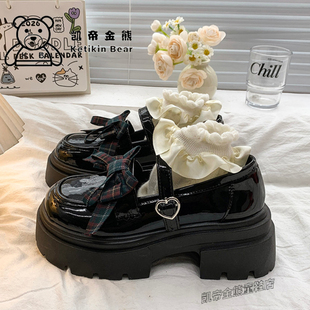 复古儿童小皮鞋2026新款春季女童玛丽珍单鞋英伦风学生乐福鞋厚底