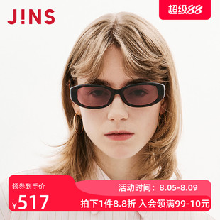 JINS睛姿太阳眼镜新品一体式鼻托复古防晒墨镜防紫外线URF26S097
