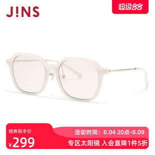 JINS睛姿太阳眼镜新品男女大方框复古防晒墨镜防紫外线URF26S087
