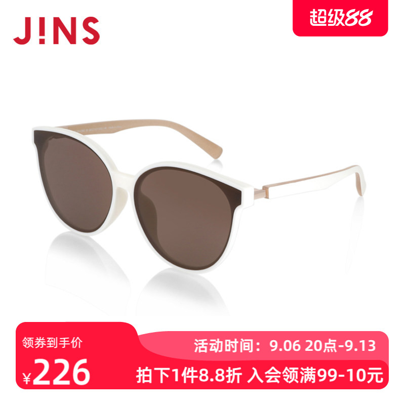 JINS睛姿儿童太阳镜经典造型框太阳镜墨镜KRF22S139