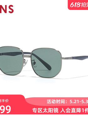 JINS睛姿金属太阳眼镜圆框时尚复古男女墨镜防紫外线MMF25S040