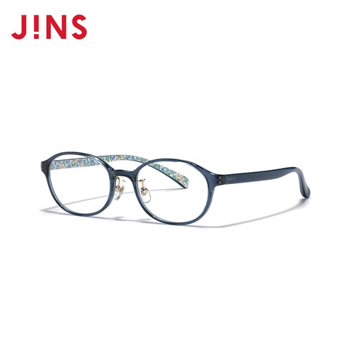 JINS睛姿含镜片华丽碎花图案女近视镜可加配防蓝光镜片LRF23A054