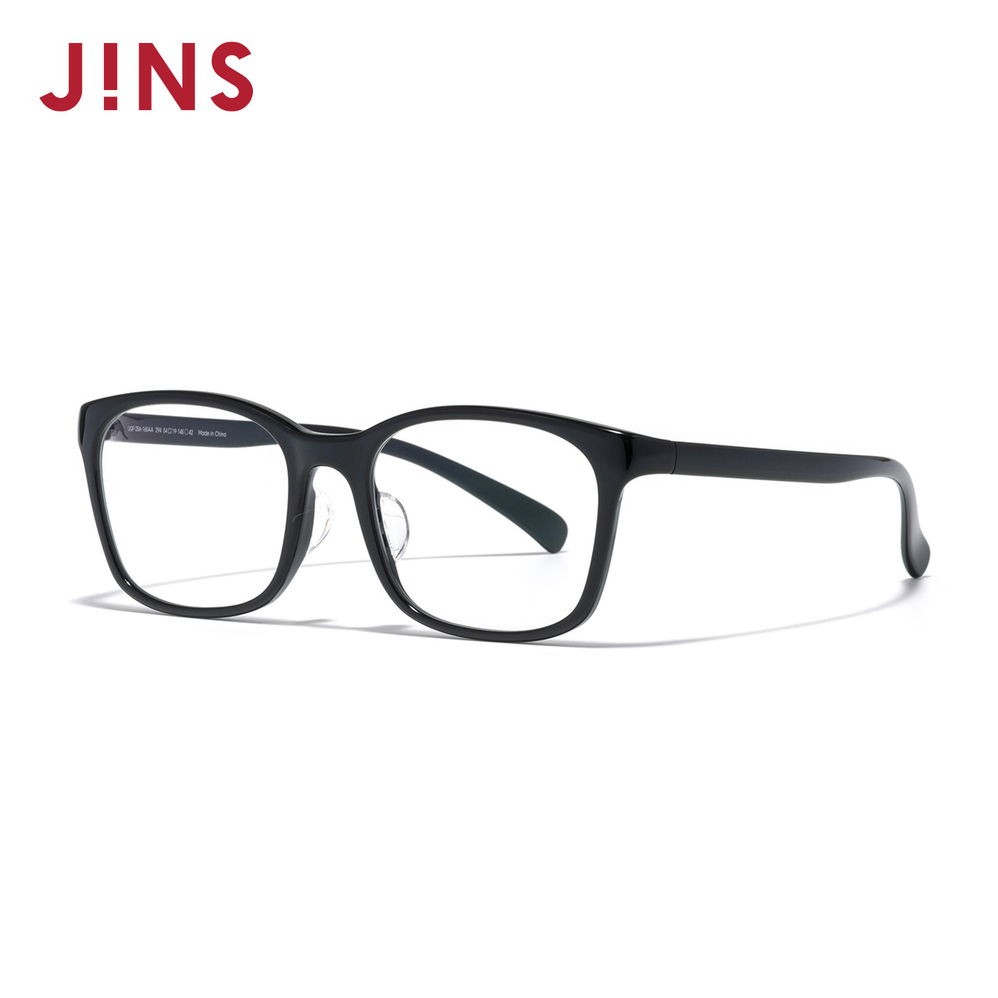 JINS睛姿HOME近视眼镜架男女复古方框可加配防蓝光镜片UGF