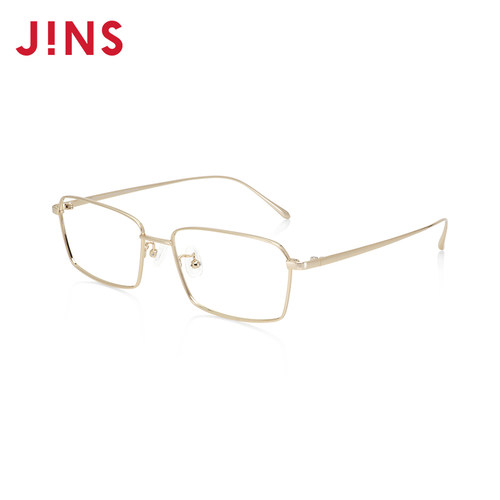 JINS睛姿含镜片近视镜钛框商务舒适干练可配防蓝光镜片MTF24A161