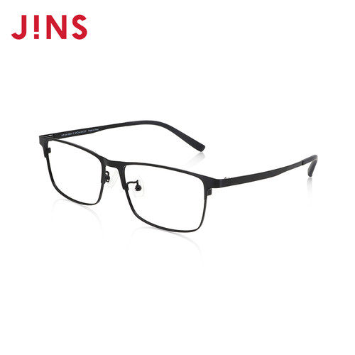 JINS睛姿含镜片近视镜钛框商务舒适干练可配防蓝光镜片MTF24A158