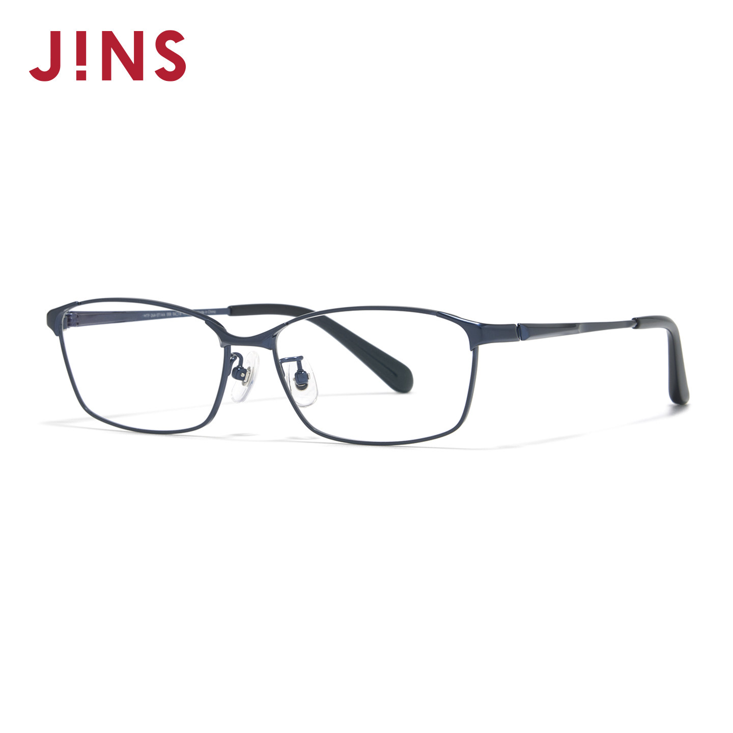 JINS睛姿近视眼镜钛金属时尚小方框架可加配防蓝光镜片MTF26A071