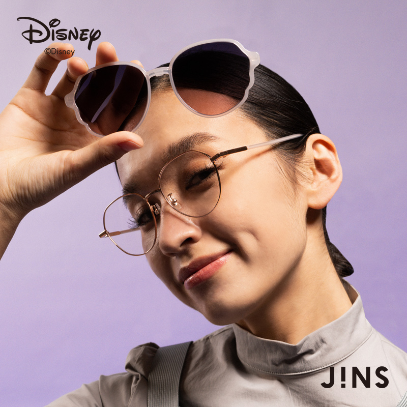 JINS睛姿x迪士尼联名近视镜贴片磁吸太阳镜墨镜可配度数LMF23S166